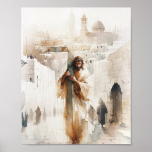 Jesus Calvary, Passion, Digital Print, Christian Poster