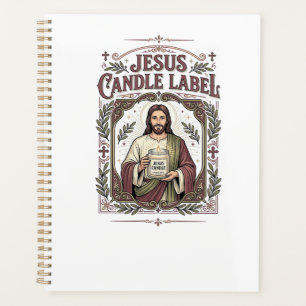 Jesus Candle Label Jesus Candle Christian Faith Vi Planner