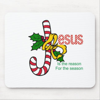 Jesus Candy Cane Mouse Mat