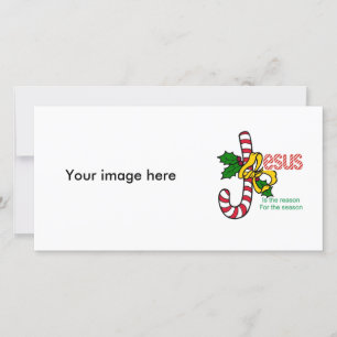 Jesus Candy Cane Photo Card