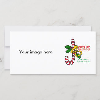 Jesus Candy Cane Photo Card