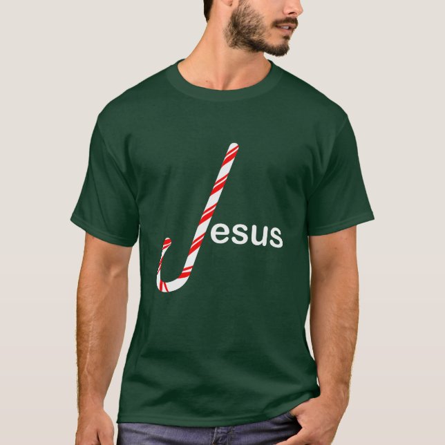 Jesus Candy Cane T-Shirt (Front)