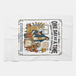 Jesus Caregiving Aging Parents Graphic Tee Christi Tea Towel