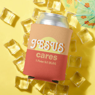 Jesus Cares. 1 Peter 5:7 (KJV) -  Can Cooler