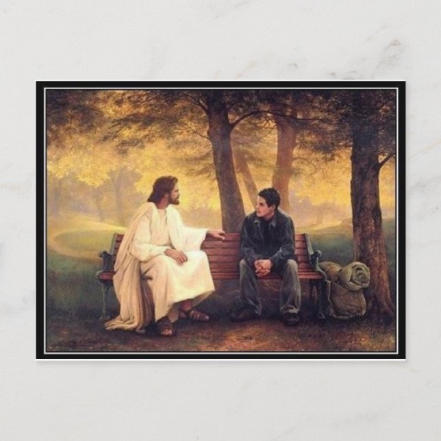 Jesus Cares For Me Postcard (Front)