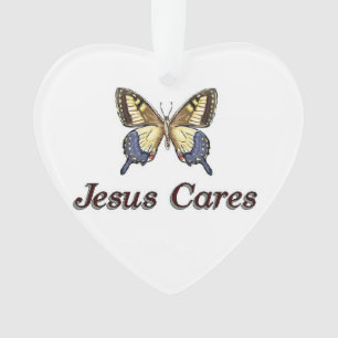 Jesus Cares ornament