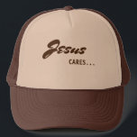 Jesus Cares Trucker Hat<br><div class="desc">Gifts for all... </div>