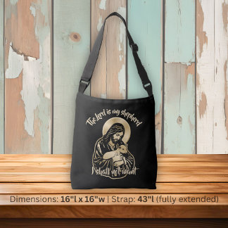 Jesus Caring Shepherd Crossbody Bag