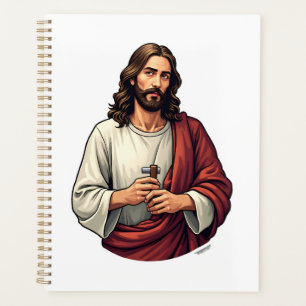 Jesus Carpenter Mark Vintage Engraving Tee 2 Planner