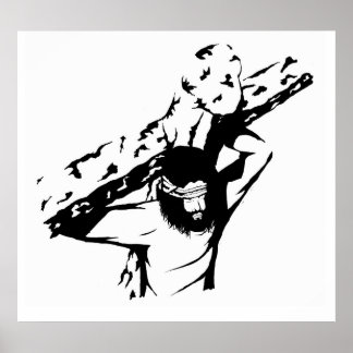 Jesus Carries His Cross Poster