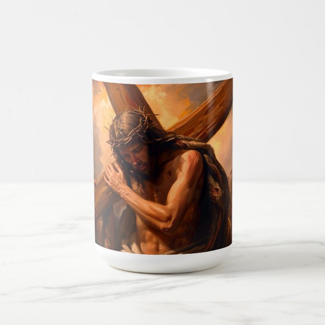 Jesus Carries The Cross Mug (Center)