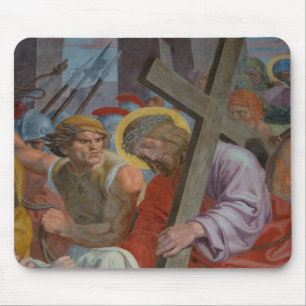 Jesus Carrying The Cross Mouse Mat