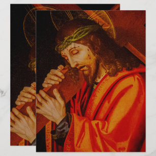Jesus carrying the cross papers print