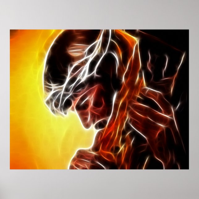 Jesus Carrying The Cross Poster (Front)