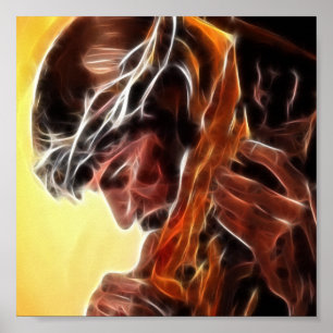 Jesus Carrying The Cross Poster