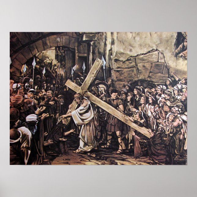 Jesus Carrying the Cross Poster (Front)