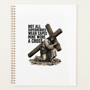 Jesus Carrying the Cross Vintage Christian Planner