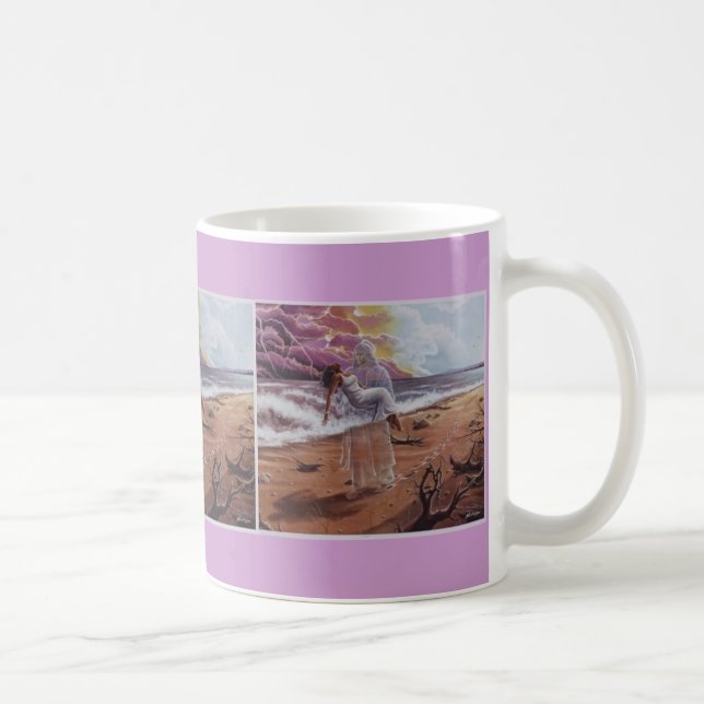 JESUS CARRYING WOMAN, COFFEE MUG (Right)