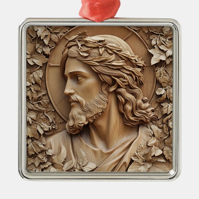 Jesus Carving Ornament (Front)