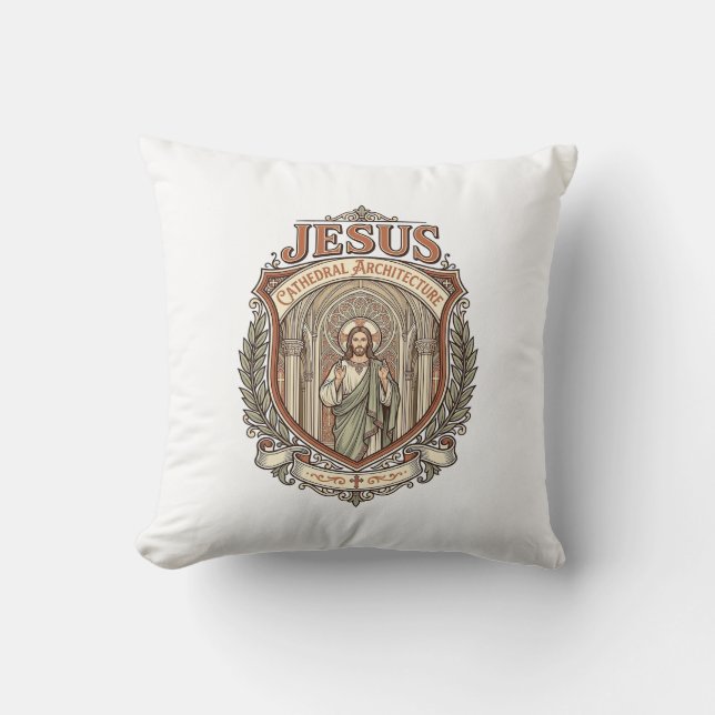 Jesus Cathedral Architecture Jesus Cathedral Archi Cushion (Front)