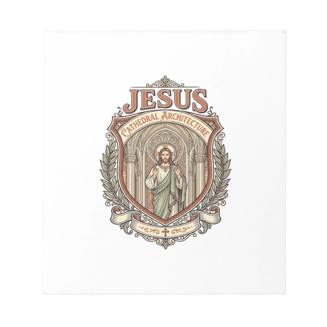 Jesus Cathedral Architecture Jesus Cathedral Archi Notepad (Front)