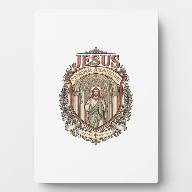 Jesus Cathedral Architecture Jesus Cathedral Archi Plaque (Front)