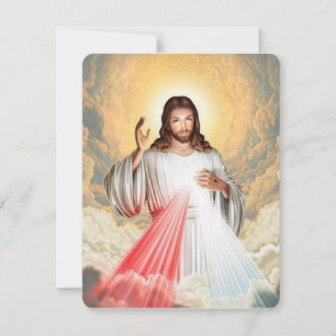 Jesus Catholic Funeral Memorial Holy Card 1
