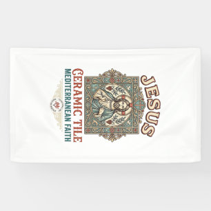 Jesus Ceramic Tile Mediterranean Faith Jesus Ceram Banner