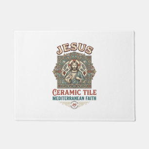 Jesus Ceramic Tile Mediterranean Faith Jesus Ceram Doormat