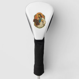 Jesus Chalk Covered Black Gym Clothes Mess Workout Golf Head Cover