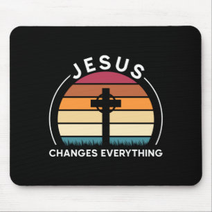 Jesus changes everything jesus performance mouse mat