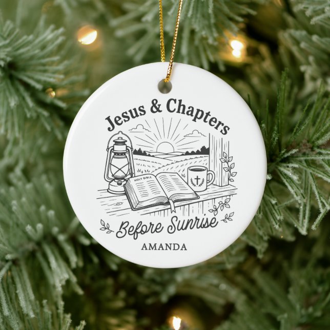 Jesus & Chapters Christian Reader Ornament (Tree)