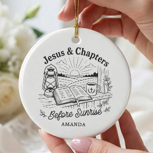 Jesus & Chapters Christian Reader Ornament