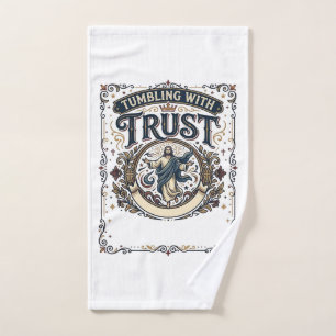 Jesus Cheer Gymnastics Graphic Tee Christian Art_1 Hand Towel