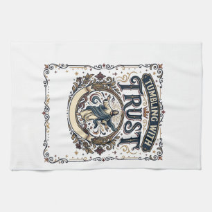 Jesus Cheer Gymnastics Graphic Tee Christian Art_1 Tea Towel