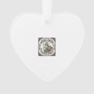 Jesus Chess Strategy Symbol Jesus Chess Strategy C Ornament