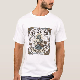 Jesus Chess Strategy Symbol Jesus Chess Strategy C T-Shirt