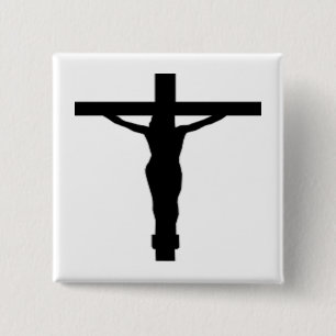JESUS CHRIST 15 CM SQUARE BADGE