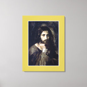 Jesus Christ 1888 by Georg Karl Franz Cornicelius, Canvas Print