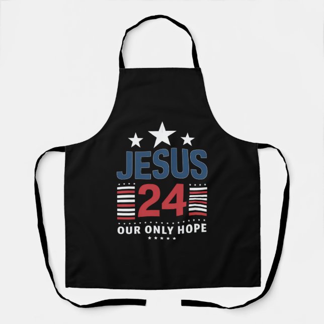Jesus Christ 2024 President USA Election Political Apron (Front)