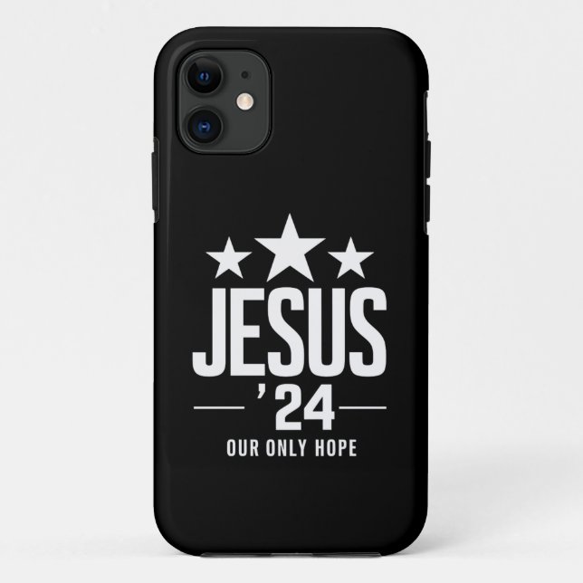 Jesus Christ 2024 President USA Election Political Case-Mate iPhone Case (Back)