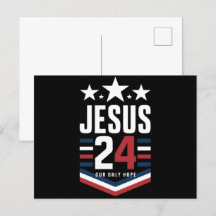 Jesus Christ 2024 President USA Election Political Postcard