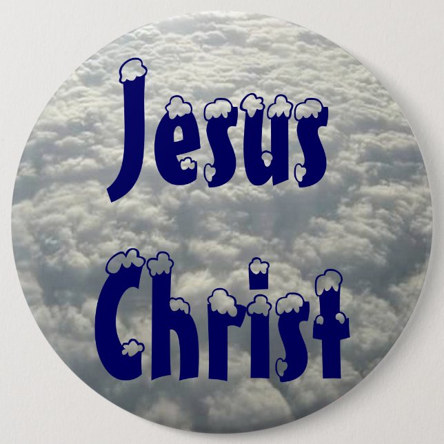 JESUS CHRIST 6 CM ROUND BADGE (Front)