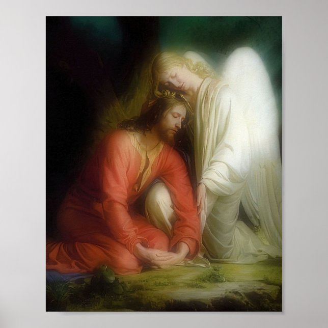 Jesus Christ Agony in the Garden Gethsemane Bloch  Poster (Front)