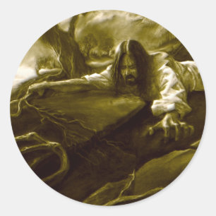 Jesus Christ Agony in the Garden of Gethsemane Classic Round Sticker