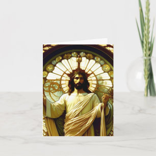 Jesus Christ - AI - Art Nouveau - A Card