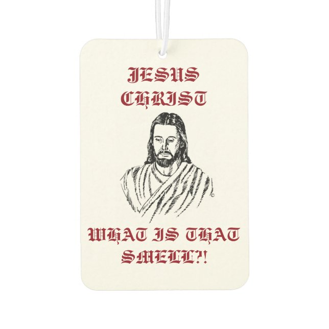 Jesus Christ Air Freshener (Back)