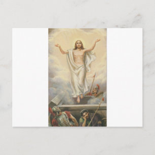 Jesus Christ Among Clouds Postcard