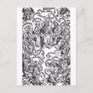 Jesus Christ and 12 Apostles Postcard