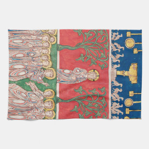 Jesus Christ and 12 Apostles Tea Towel
